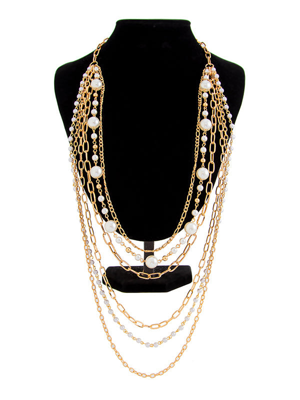 Normcore Geometric Layered Necklaces Accessories