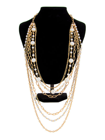 Normcore Geometric Layered Necklaces Accessories