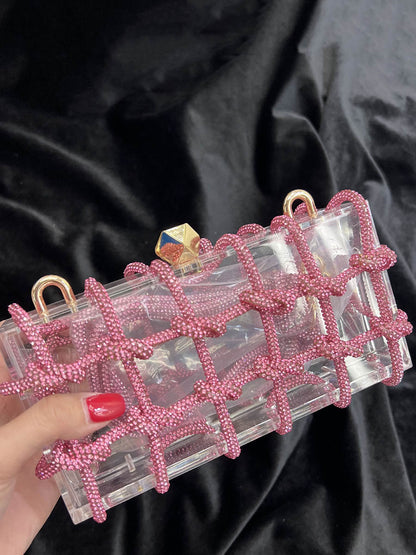 Shiny Geometric Satchels Bags