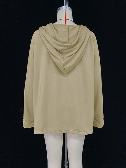 Original Solid Color Hoodies&Wide Leg Pants Two Pieces Set