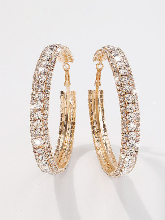 Rhinestone Ear-Ring Earrings Accessories