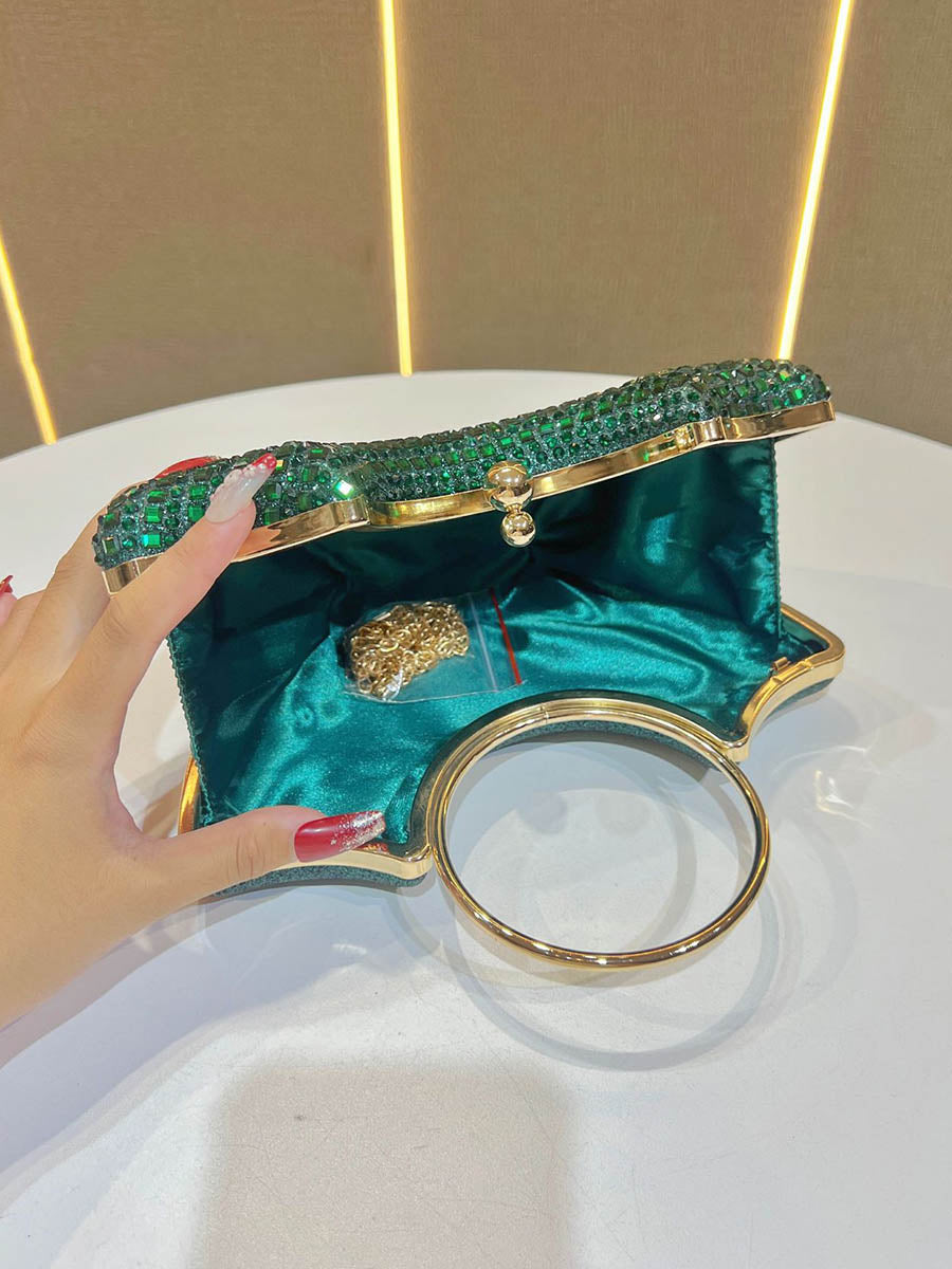 Chains Rhine Stones Evening Bags & Clutches Handbags