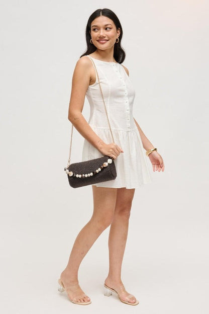 Rachel Straw Clutch