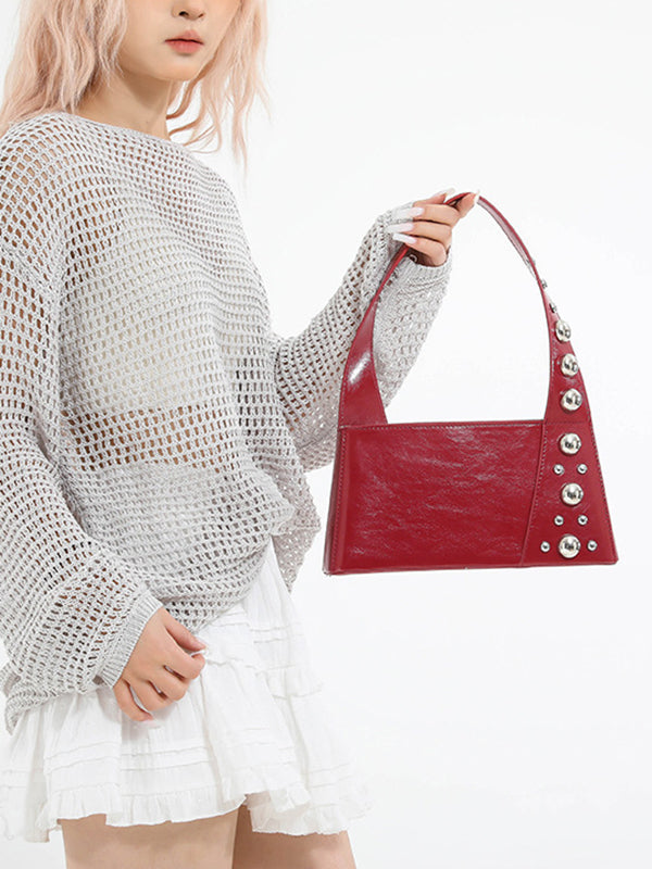 Asymmetric Rivet Split-Joint Mini Bags