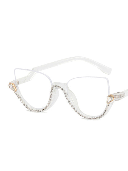 Sun-Protection Geometric Sunglasses Accessories WHITE One_size