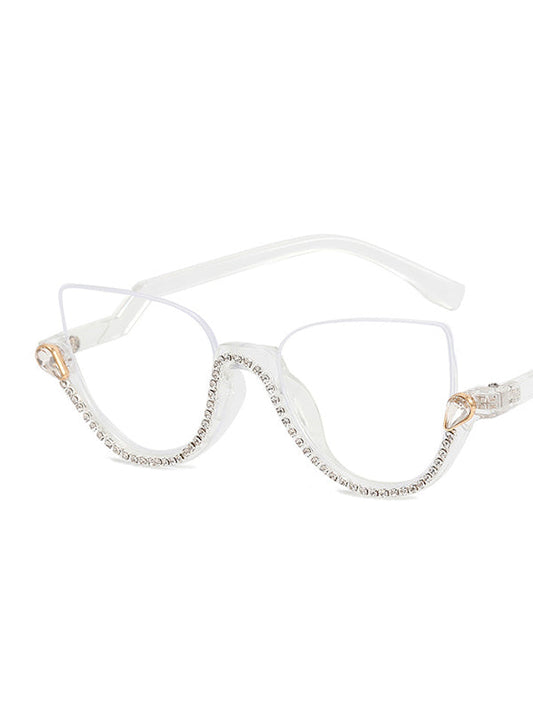 Sun-Protection Geometric Sunglasses Accessories WHITE One_size