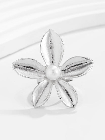 Flower Shape Shiny Rings Accessories
