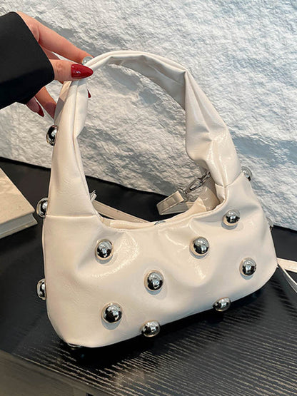 Geometric Rivet Handbags Shoulder Bags