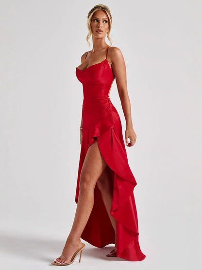 Satin Maxi Dress