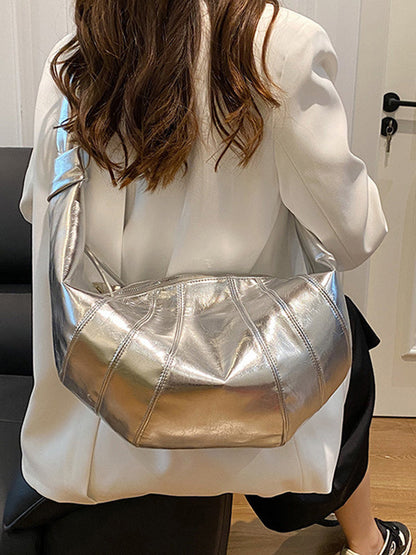 Geometric Split-Joint Zipper Bags Crossbody Bags