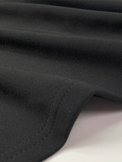 Robe longue moulante sans manches, boutonnée, couleur unie, fendue sur les côtés, col haut 