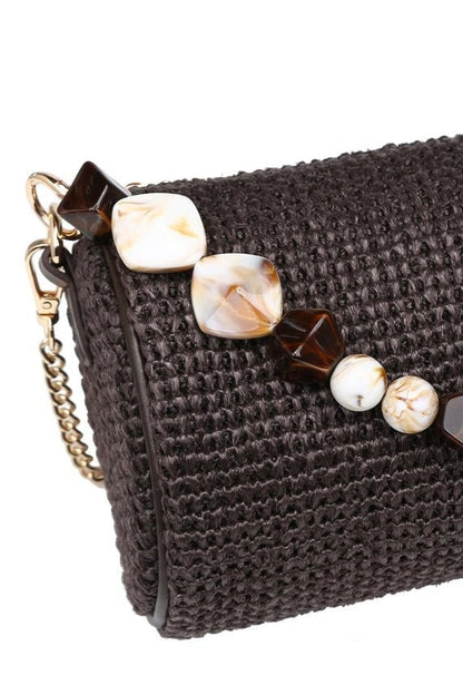 Rachel Straw Clutch