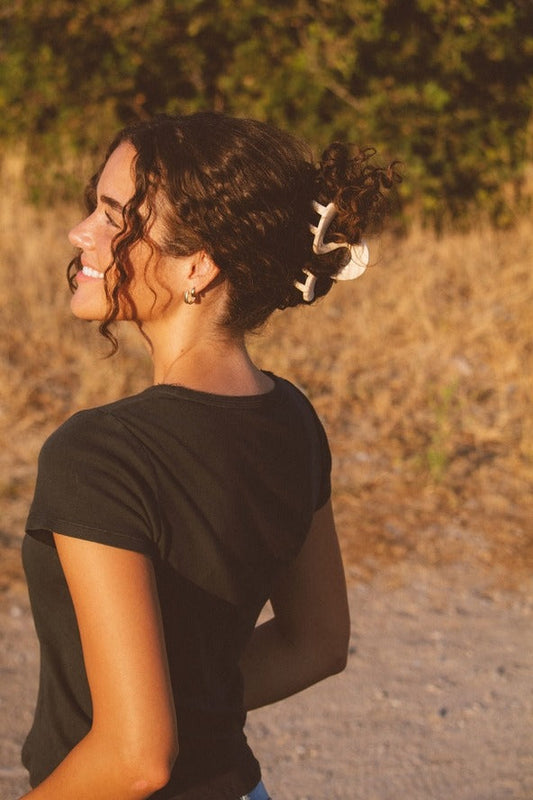 Swirly Fall Claw Clip