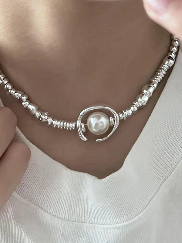 Chains Geometric Necklaces Accessories SILVER One_size