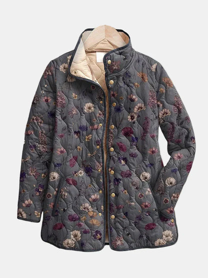 Georgia™ | Vintage Floral Print Quilted Jacket