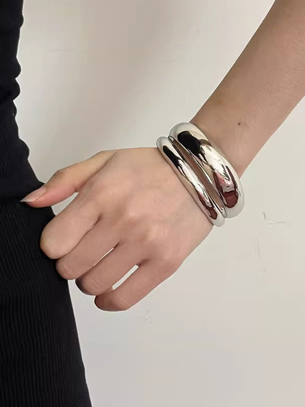 Geometric Shiny Solid Color Bracelet Accessories