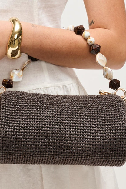 Rachel Straw Clutch