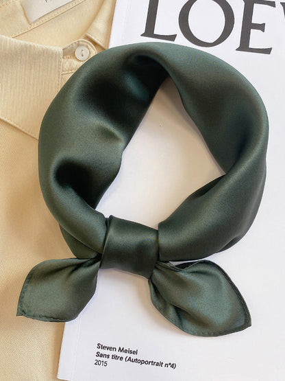 Châle et écharpe décontractés de couleur unie 