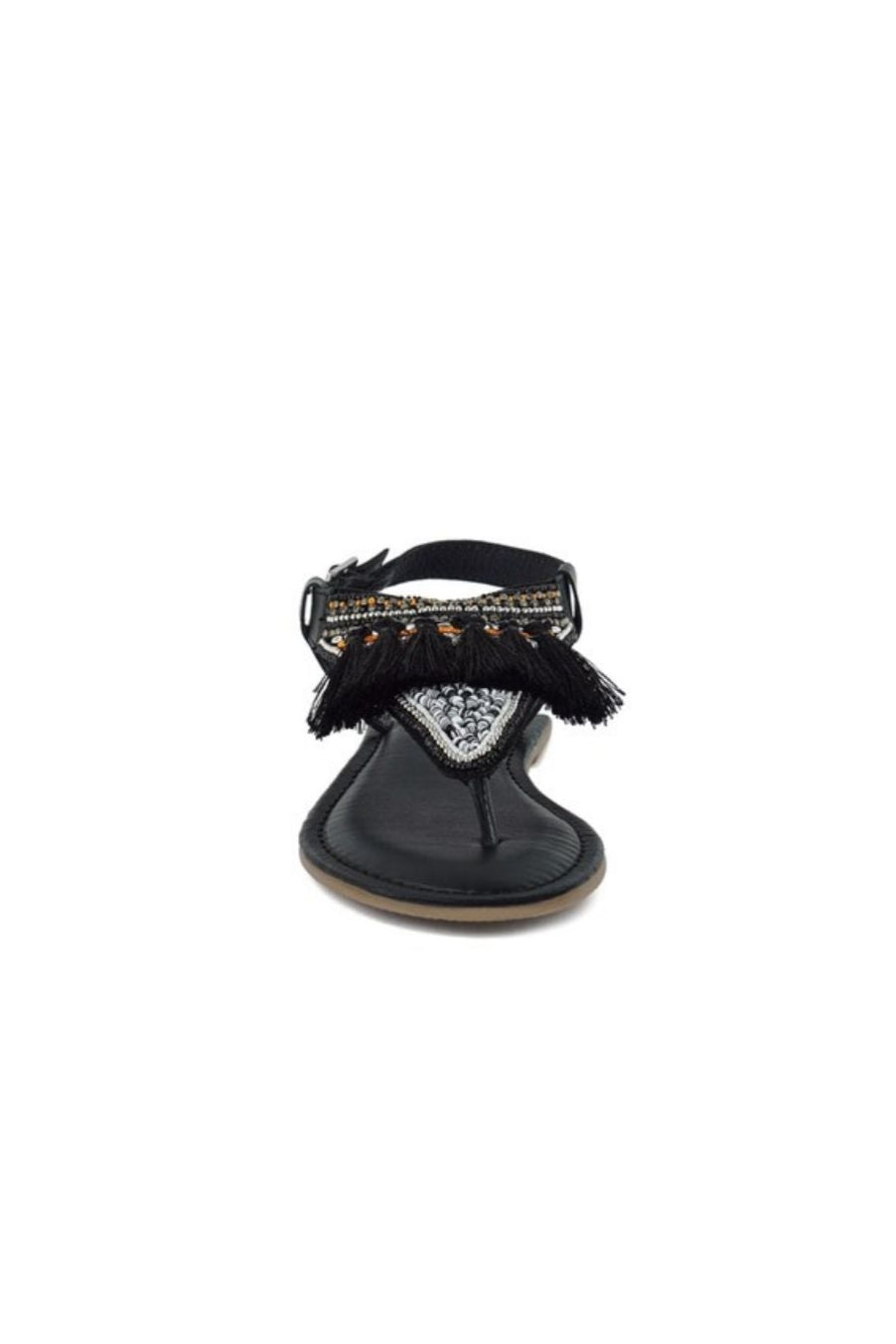 Risha Genuine Leather Tassel Sandals