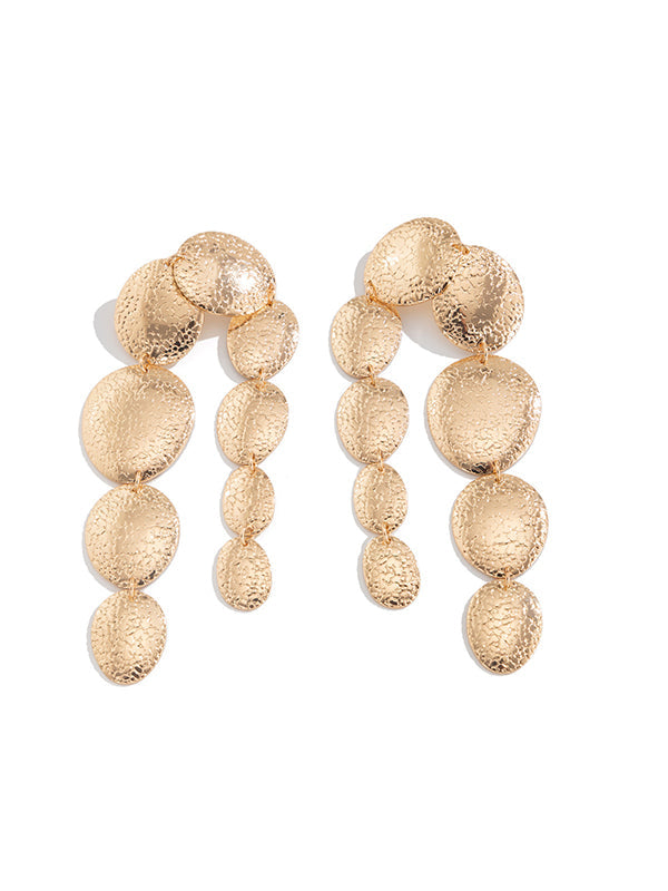 Geometric Tasseled Drop Earrings Necklaces Accessories