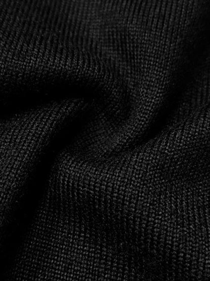 Long Sleeves Loose Hollow Split-Joint Round-Neck Blouses&Shirts Tops