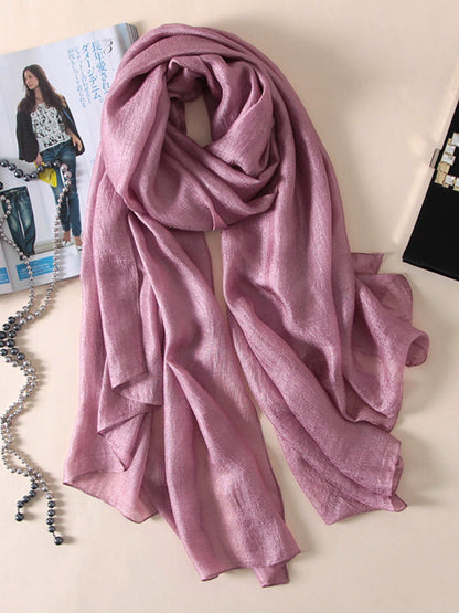 Wrap Keep Warm Solid Color Sun Protection Scarf