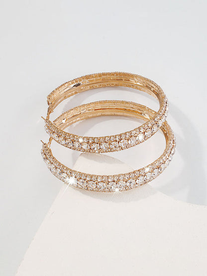 Rhinestone Ear-Ring Earrings Accessories