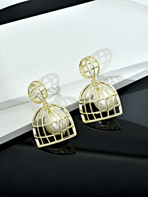 Statement Geometrische Perlen Ohrringe Accessoires 