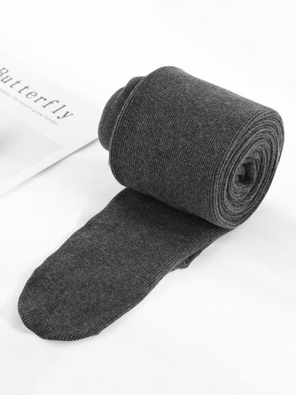 Simple Skinny Leg Keep Warm Solid Color Velvet Thermal Pants Bottoms