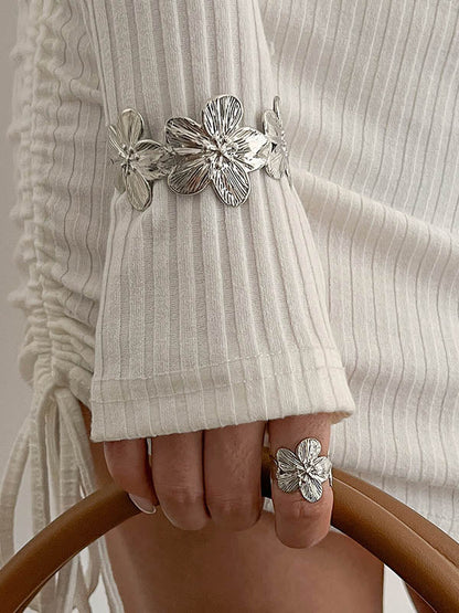 Flower Shape Geometric Bracelet Accessories Rings Accessories