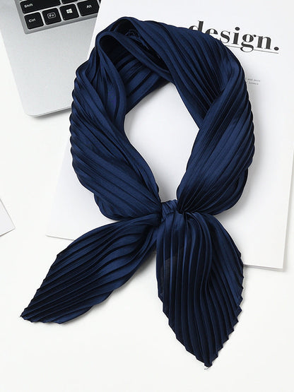 Pleated Solid Color Shawl&Scarf