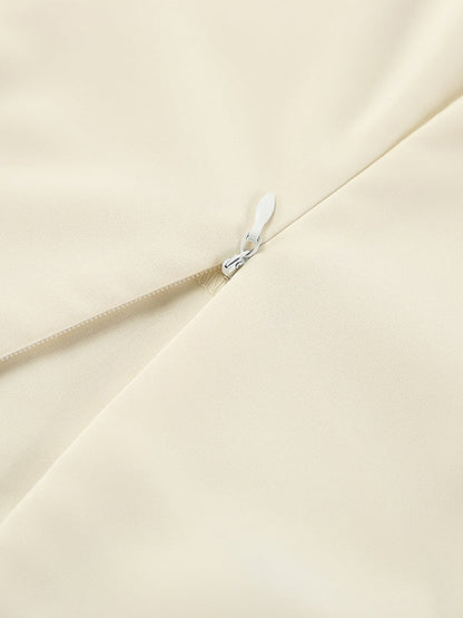 Flared Sleeves Long Sleeves Solid Color Twist Half Turtleneck Blouses&Shirts Tops