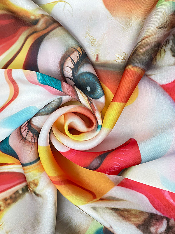 Long Sleeves Loose Contrast Color Figure Mock Neck Blouses&Shirts Tops