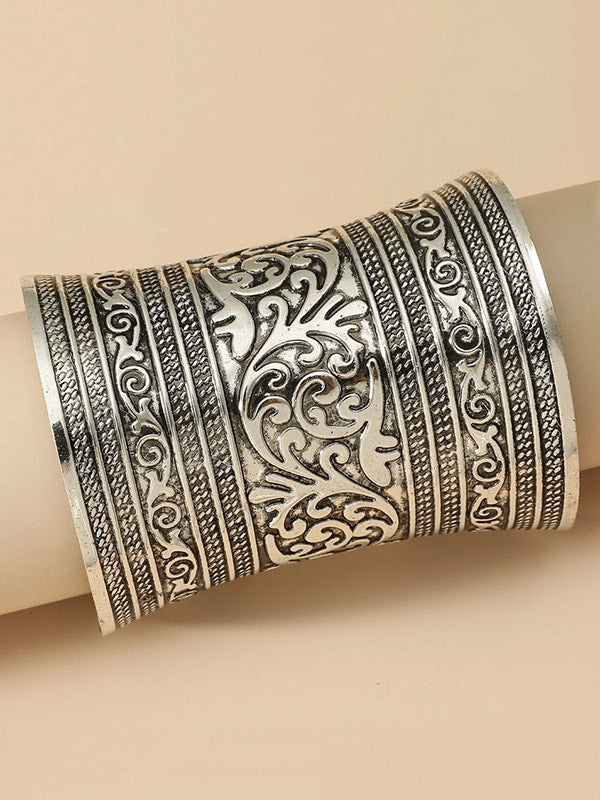 Adjustable Geometric Bracelet Accessories SILVER One_size