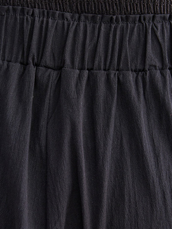 Original Creation Loose Wide Leg Polka-Dot Casual Pants Bottoms