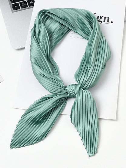 Pleated Solid Color Shawl&Scarf