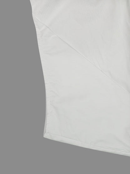 A-Line Loose Pleated Tied Round-Neck Midi Dresses