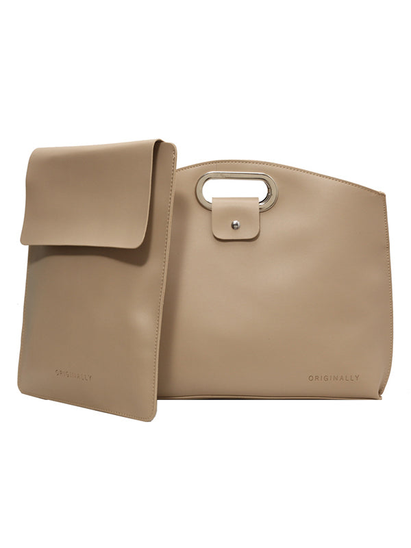 Two-Piece Set Hollow Solid Color Bags Accessories Handbags