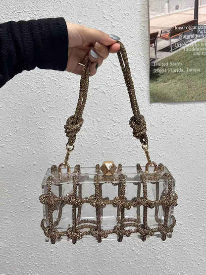 Shiny Geometric Satchels Bags
