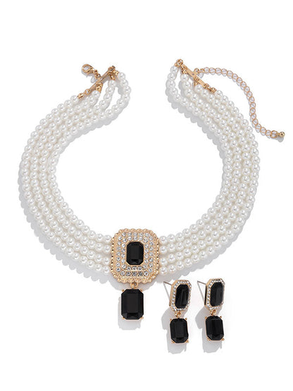 Geometric Drop Earrings Necklaces Accessories