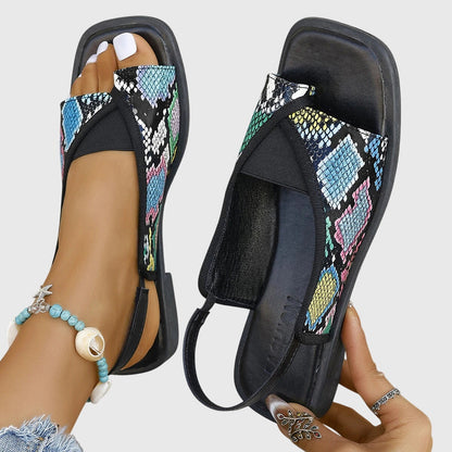Mila | Women's Slingback Flat Sandals Open Toe Summer Shoes
