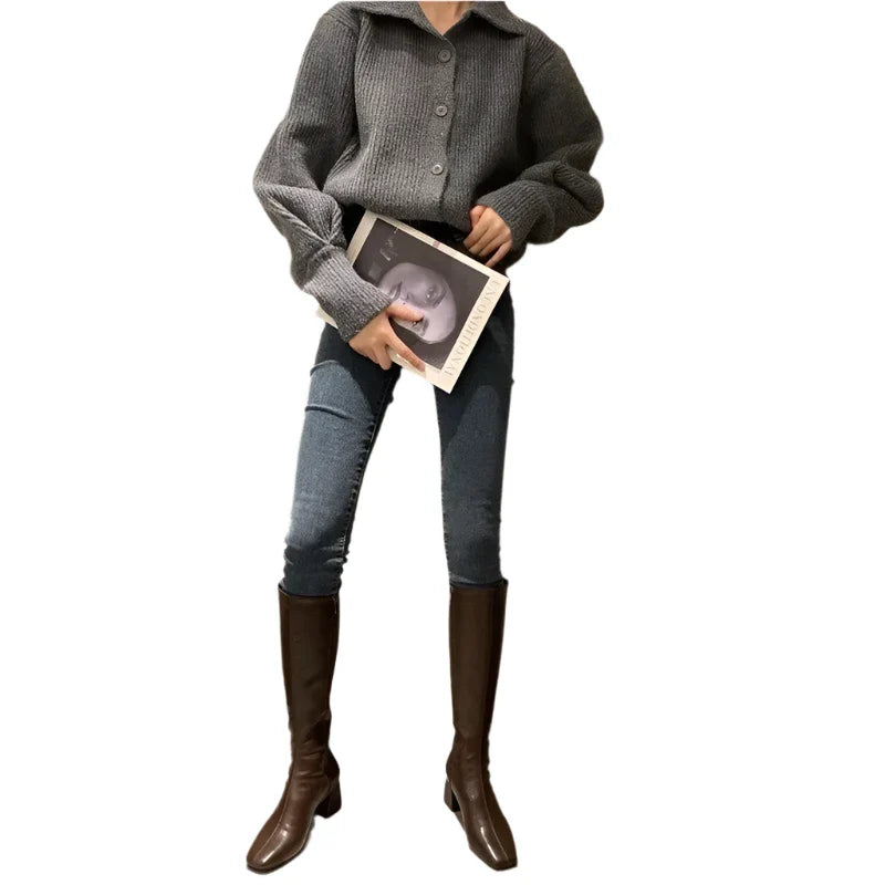 Women Leather Long Boots | Knee High