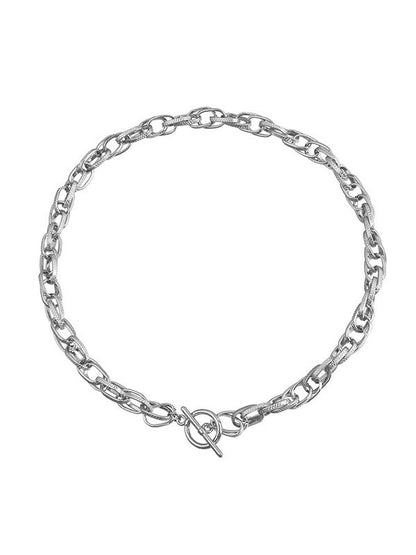 Chains Hollow Solid Color Dainty Necklace Necklaces Accessories SILVER One_size