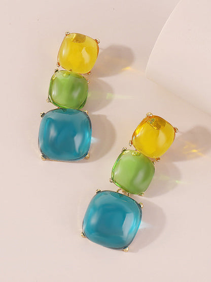 Geometric Drop Earrings Earrings Accessories