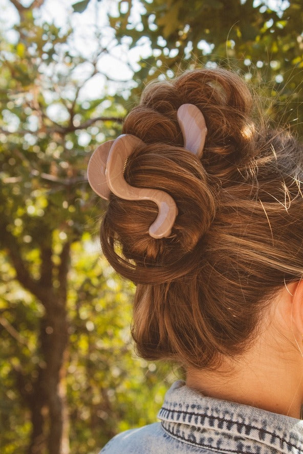 Swirly Fall Claw Clip