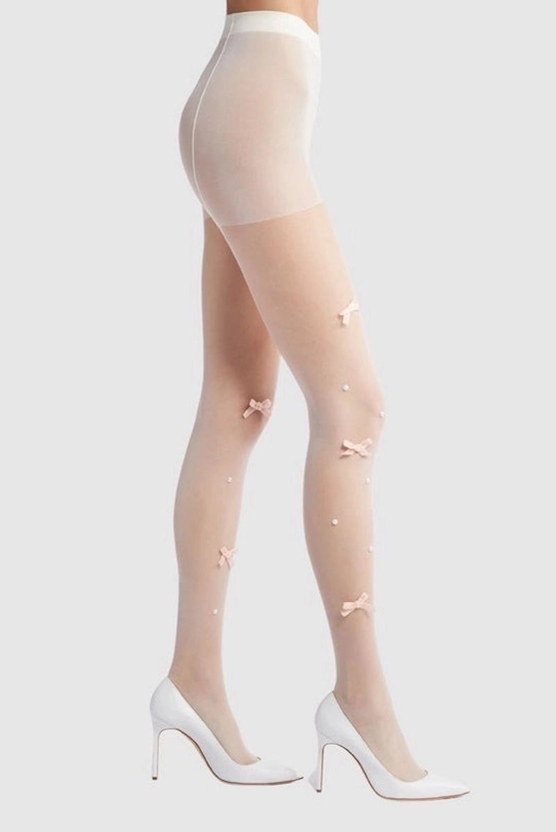 Velvet Bow Pearl Tight