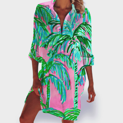 Grace | Women's Flowy Colorful Draped Dress Casual Summer
