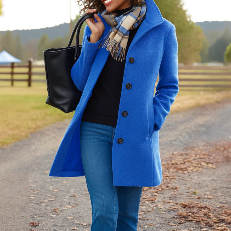 Aubrey™ | Classic Coat with Buttons