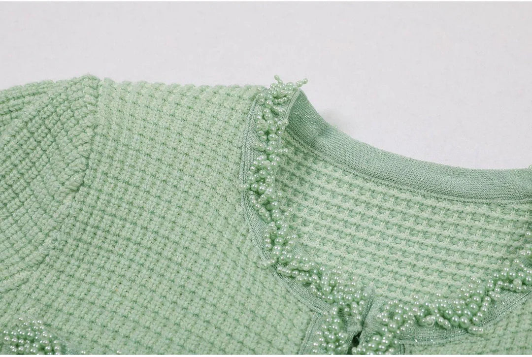 NADIA Tweed Mini Dress | Elegant Short Sleeve Dress