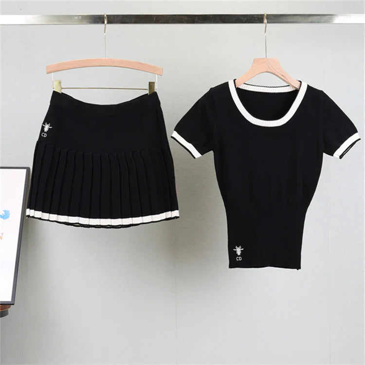 NEXT DAY DELIVERY NISHA 2 Pieces Knit Bodycon Set